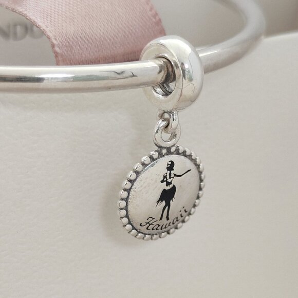 Pandora Hawaii Ballerina Exclusive Dangle Charm Travel Destination Pendant S925 - Picture 3 of 6